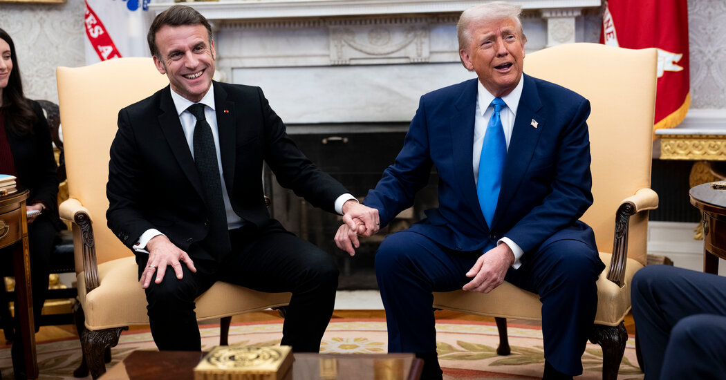 How Can Europe Talk to Trump? Macron Tries Flattery, and Gentle Resistance.