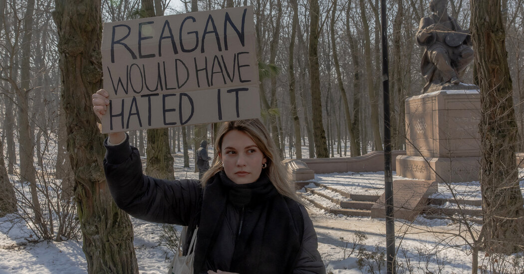 Rare Protest at U.S. Embassy in Ukraine Reflects Fears Over Trump