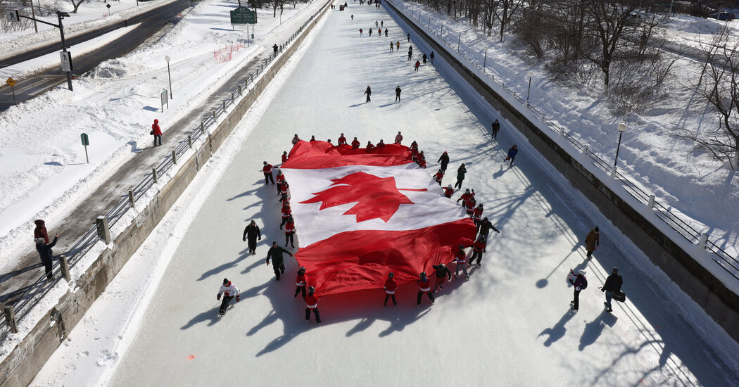 Rejecting Trump’s Call to Annex Their Nation, Canadians Rally Around the Flag