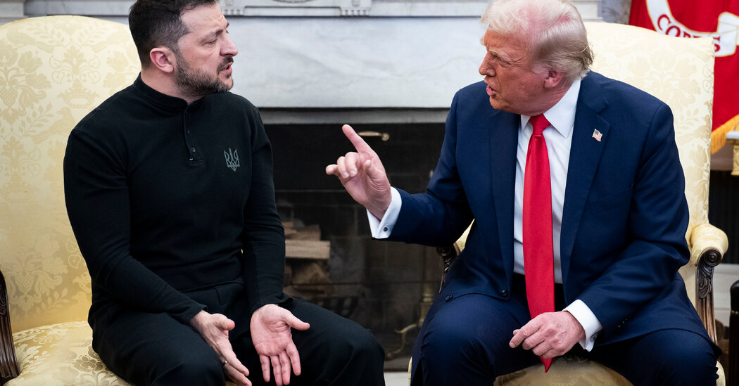 Trump Berates Zelensky at White House Meeting: Live Updates