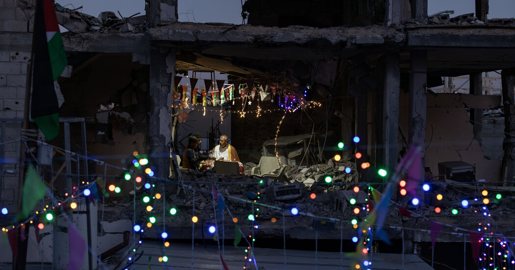 Gazans Mark a Somber Ramadan Amid the Rubble